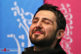 محمدرضا غفاری، بازیگر، در نشست خبری فیلم سینمایی سونامی