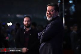سید محمود رضوی، تهیه کننده، در فرش قرمز فیلم سینمایی  ماجرای نیمروز ۲ رد خون 