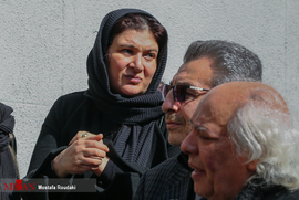 ریما رامین فر در مراسم تشییع پیکر خشایار الوند