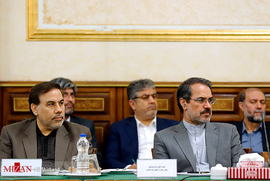 ذبیح الله خدائیان و اصغر جهانگیر در نشست روسای کل دادگستری و دادستان‌های مراکز استان‌ها با رئیس قوه قضائیه