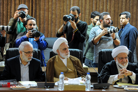 حجت الاسلام والمسلمین محسنی اژه ای در آخرین جلسه مجمع تشخیص مصلحت نظام در سال ۹۷