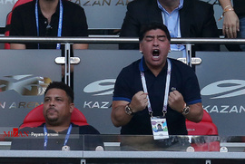 حضور دیگو مارادونا در حاشیه جام جهانی روسیه ۲۰۱۸