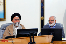 بختیاری و حجت الاسلام خطیب در جلسه مسئولان عالی قضائی
