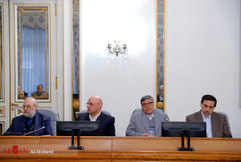 جهانگیر، دکتر شجاعی، تویسرکانی و جواد لاریجانی در جلسه مسئولان عالی قضائی