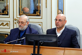 تویسرکانی و جواد لاریجانی در جلسه مسئولان عالی قضائی