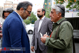 رضا کیانیان و  سیدرضا میرکریمی در افتتاحیه سی‌و‌هفتمین جشنواره جهانی فیلم فجر