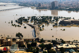 تصاویر هوایی از مناطق سیل زده خوزستان
