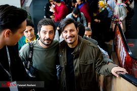 جواد عزتی و نوید محمدزاده در پنجمین روز سی و هفتمین جشنواره جهانی فیلم فجر