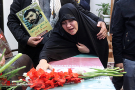 تشییع پیکر شهید مدافع حرم «مجید قربانخانی» در مشهد