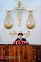آیت الله رئیسی در مراسم تکریم و معارفه روسای قدیم و جدید دیوان عالی کشور