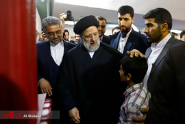 بازدید رئیس قوه قضاییه از نمایشگاه بین المللی کتاب تهران