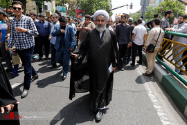 حجت الاسلام طائب در راهپیمایی روز جهانی قدس 