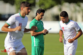 نخستین تمرین تیم فوتبال امید با حضور فرهاد مجیدی