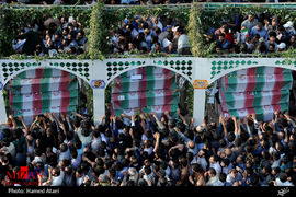مراسم تشیع پیکر پاک 270 شهید تازه تفحص‌ شده دوران دفاع مقدس در میدان بهارستان