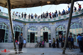 برافراشتن خیمه گاه حسینی در زرقان - شیراز