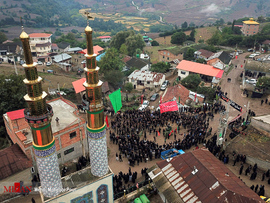 مراسم عزاداری تاسوعای حسینی (ع) در روستای خالخیل مازندران
