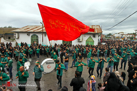 مراسم عزاداری تاسوعای حسینی (ع) در روستای اورطشت مازندران
