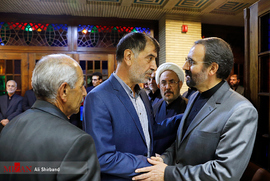 محمدرضا باهنر در مراسم ترحیم فرزند سفیر ایران در روسیه