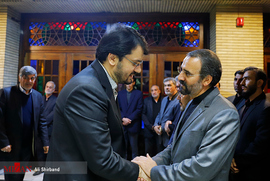 مهرداد بذرپاش در مراسم ترحیم فرزند سفیر ایران در روسیه