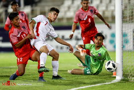 دیدار تیم‌های فوتبال جوانان ایران و نپال