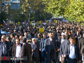 راهپیمایی مردم ساری در محکومیت اقدامات اغتشاشگران
