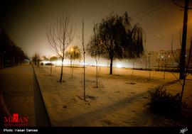 بارش برف پاییزی در استان البرز