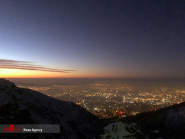 آلودگی هوای تهران از ارتفاعات توچال