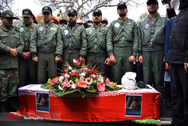 مراسم تشییع پیکر شهید خلبان رحمانی - تبریز