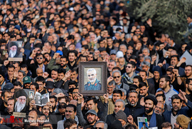 راهپیمایی و عزاداری مردم تهران در پی شهادت سردار سلیمانی