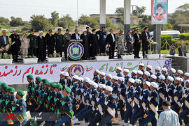 مراسم مشترک نیرو‌های مسلح استان بوشهر