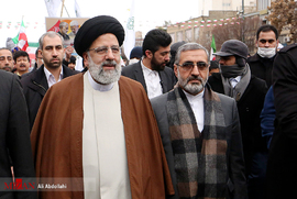 حضور رئیس قوه قضاییه در راهپیمایی ۲۲ بهمن ۹۸ - مشهد