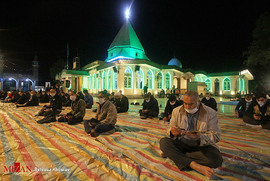 مراسم احیاء شب نوزدهم ماه مبارک رمضان در گلزار شهدای آمل