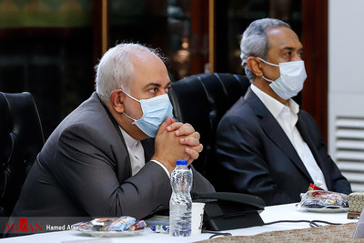 حضور محمدجواد ظریف وزیر امور خارجه کشور در جلسه ستاد ملی مبارزه با کرونا