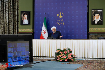 حضور حسن روحانی در جلسه ستاد ملی مبارزه با کرونا
