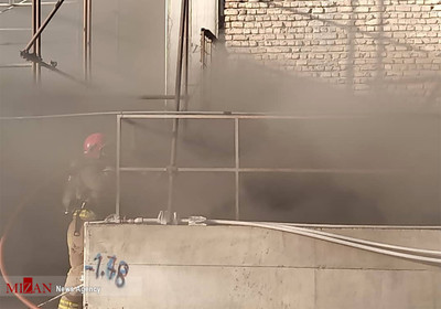 آتش سوزی برج مسکونی در اتوبان ارتش