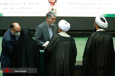 عباس صالحی وزیر ارشاد در جلسه علنی مجلس شورای اسلامی 