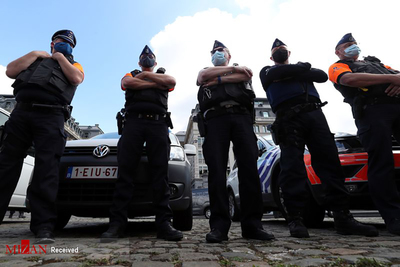 اعتراض پلیس بلژیک