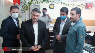 بازدید عباس مسجدی آرانی رییس سازمان پزشکی قانونی کشور از واحد قلهک سازمان ثبت اسناد و املاک استان تهران