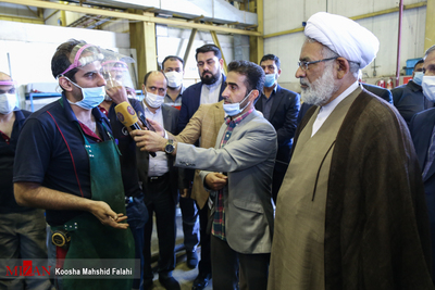بازدید حجت الاسلام والمسلمین منتظری دادستان کل کشور از شرکت واگن سازی تهران