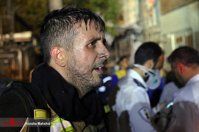 آتش سوزی در یک کلینیک درمانی در خیابان شریعتی تهران