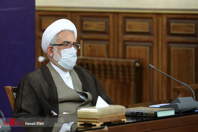 حضور حجت الاسلام و المسلمین محمدجعفر منتظری دادستان کل کشور در جلسه شورای عالی قوه قضائیه
