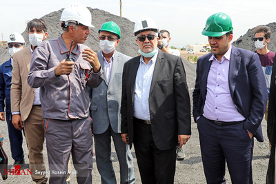 حضور سعید عمرانی معاون قضایی دادستان کل کشور از بازدید شرکت تامین سنگ منگنز فولاد ایران