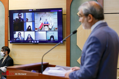 حضور عباسعلی کدخدایی سخنگوی شورای نگهبان درپاسخ به سوالات خبرنگاران