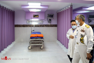 حضور امیر دریادار حبیب‌الله سیاری معاون هماهنگ‌کننده ارتش در افتتاح بخش‌های جدید بیمارستان بعثت نیروی هوایی ارتش جمهوری اسلامی ایران