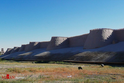 دیوار خیوه - از مساجد و مدارس دینی در صحرای کزیلکوم ، ازبکستان - قدمت نزدیک به 2500 سال قبل