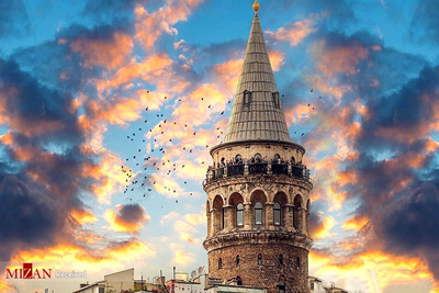 برج گالاتا - استانبول ترکیه - برج سنگی مربوط به قرون وسطی