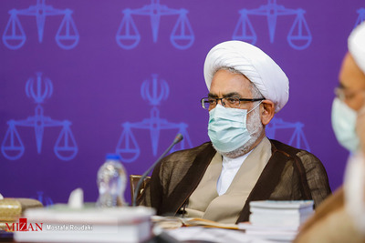 حجت الاسلام و المسلمین محمدجعفر منتظری دادستان کل کشور در جلسه شورای عالی قوه قضائیه