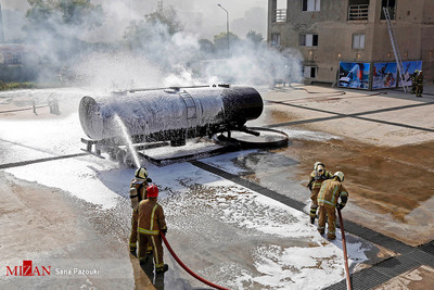 رونمایی از تجهیزات جدید مرکز آموزش سازمان آتش نشانی
