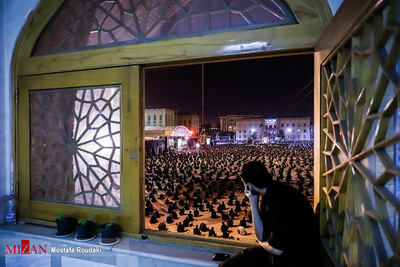 مراسم عزاداری شب چهارم محرم ، هیئت میثاق با شهدا در دانشگاه افسری امام علی (ع) تهران 
