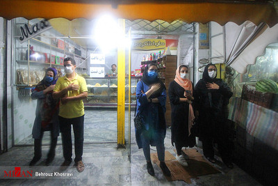 عزاداری ماه محرم در کوچه‌های شهر - آمل
